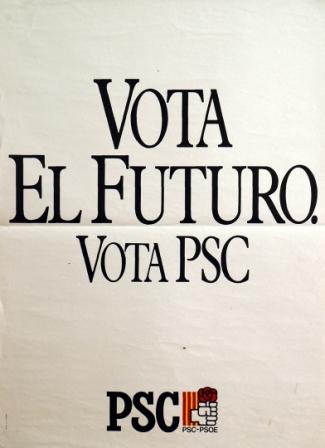 Cartell per les eleccions municipals de 10 de juny de 1987
